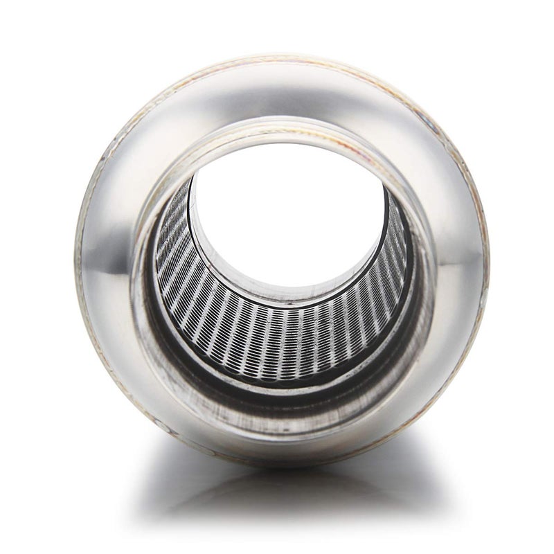 LCGP Universal Muffler 2.5" Inlet & Outlet 19'' Overall Length,Straight Through Design, Stainless Steel Resonator - Image 3